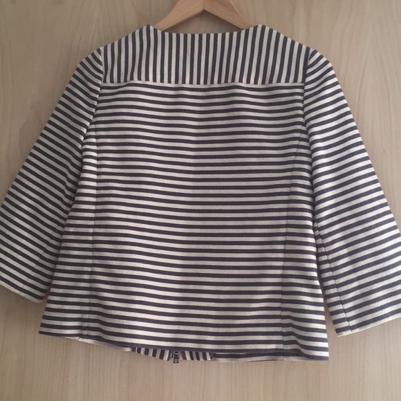 Tory Burch used Rene striped jacket. Size 2 - Picture 5 of 5